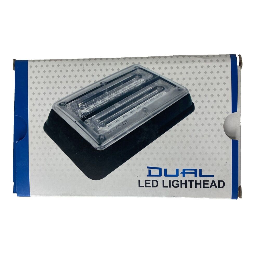 Dual led lighthead By Extreme Led Color: Red And Blue With Flange COLOR BLACK